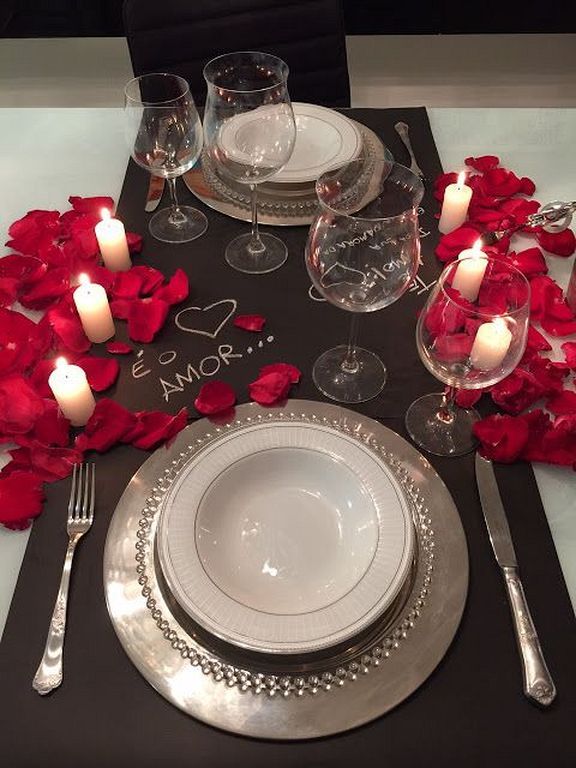 20+ Romantic Table Setting Ideas For Valentine's Day | Romantic .