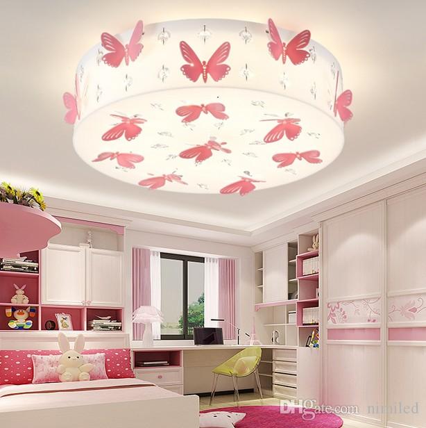 2020 Romantic Butterfly Girls Room Ceiling Lamp Fashion LED .