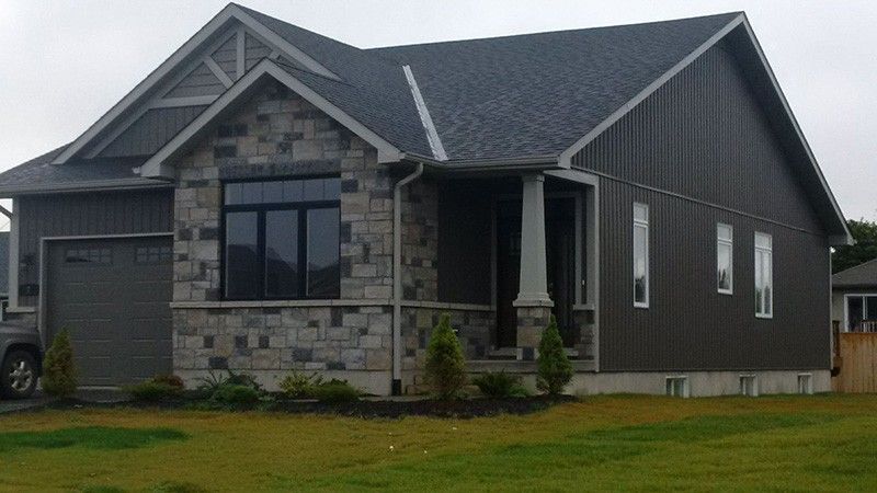 Kaycan Vinyl Siding (Castlemore Board & Batten and Shakes with .