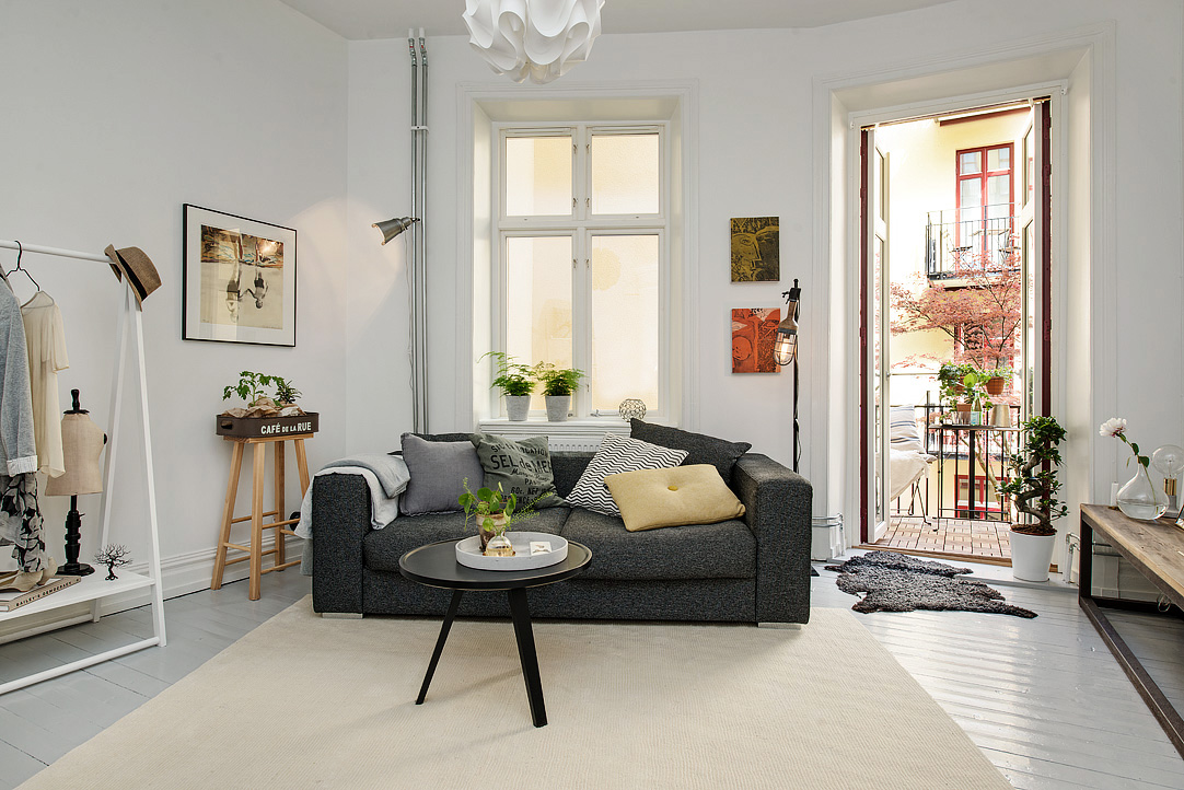 BSORSAIGD47 | Breathtaking Scandinavian One Room Studio Apartment .