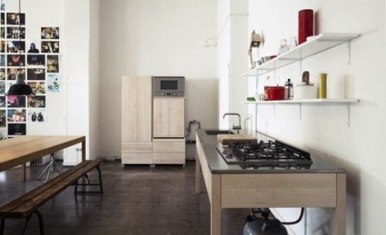 Simple Handmade Wooden Kitchens By Carpenter Collective | Küche .