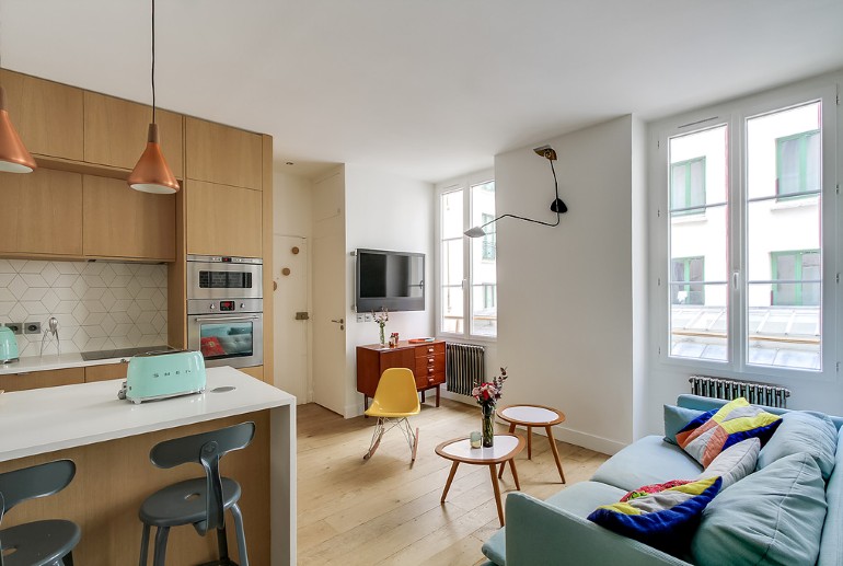 36 Square-Meters Apartment Design Optimized by Transition