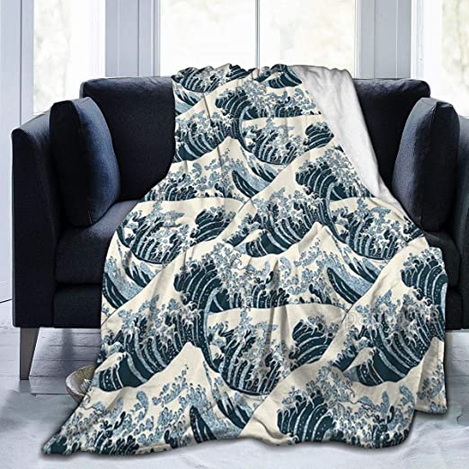Amazon.com: Kuroseha The Great Wave Off Kanagawa Blankets for Fall .