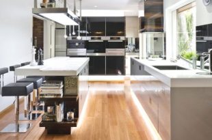 Sophisticated Minimalist Black And White Kitchen Design - DigsDi