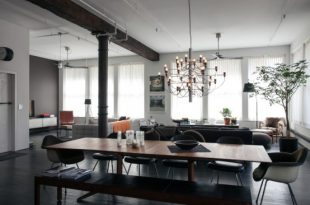 Spacious Designer Loft With Industrial Touches And Works Of Art .