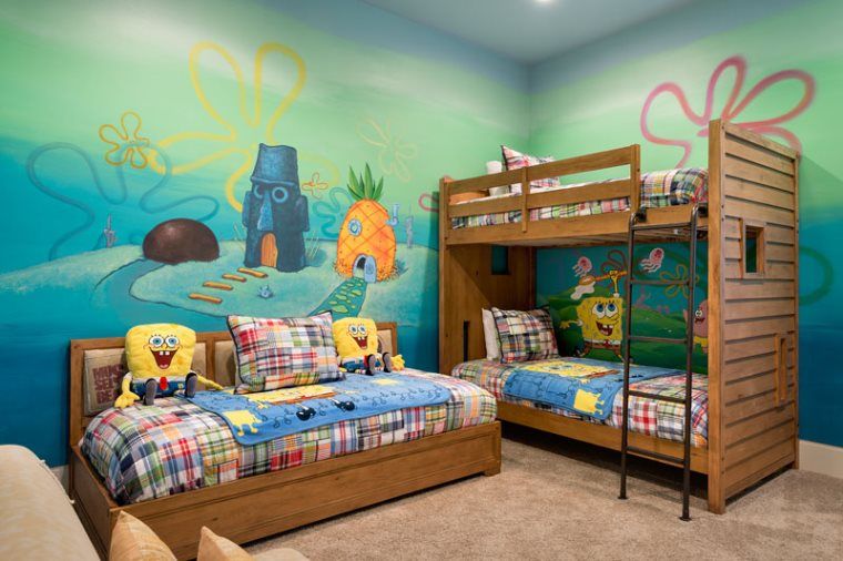 In 7443 Gathering Ct, Kids will love sleeping next to a "pineapple .