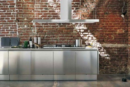 Stainless Steel Kitchen Cabinets - E5 from Elam | Stainless steel .