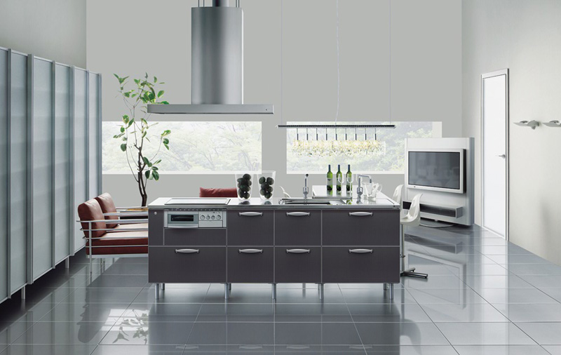 Steel Colored Kitchen Design by TayoKitchen - DigsDi