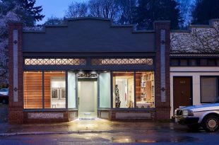 Storefront Remodeled Into Live Work Place With Modern Interior .