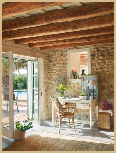 Mom's Turf: Barn Converted to a Beautiful Rustic Villa in Spain .