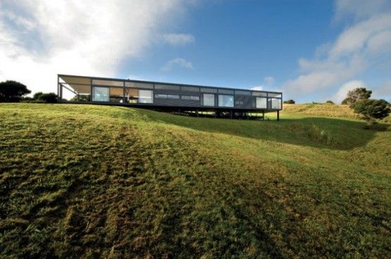 Stunning New Zealand Glass House With Minimalist Interiors | Glass .