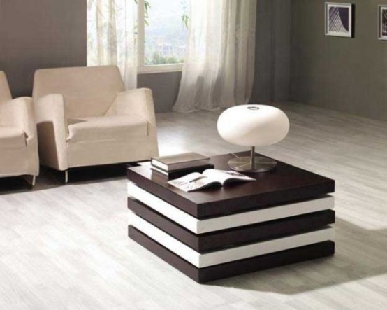 Stylish And Multifunctional Coffee Table With Hidden Compartments .
