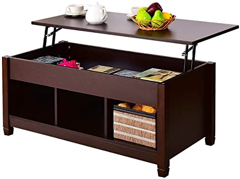 Amazon.com: Lift Top Coffee Table w/Hidden Compartment Storage .