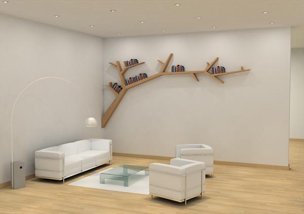 Simple and Stylish Tree Branch Bookshelf Made of Wood - The Great .