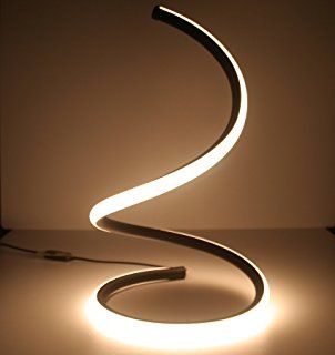 SkyeyArc Spiral LED Table Lamp, Curved LED Desk Lamp, Contemporary .
