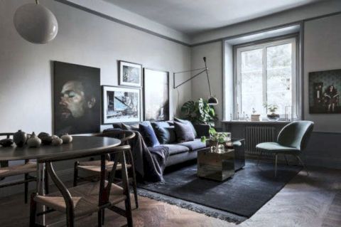 56 Stylish Dark Wood Floor Ideas for Your Living Room - ROUNDEC