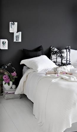 nice bedsiede design black white bedroom comfort (With images .