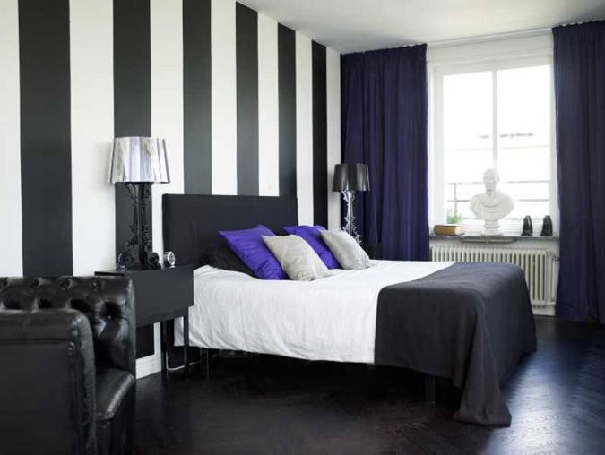 Black and white striped wall - Luv it Luv it Luv it | Striped .