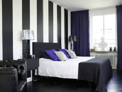 Modern Interior Decorating, Black Plus Another Color Combination .