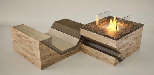Ergonomic and Transformable Design of Hillside Fireplace | Touch .