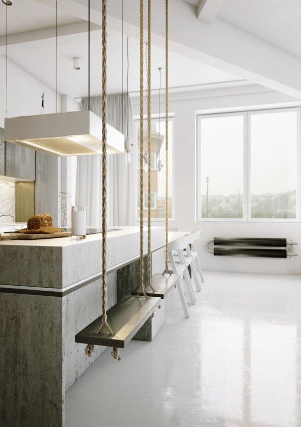 34 Ideas Stunning And Stylish Kitchen With Concrete Countertop in .