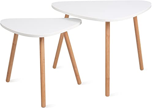 Amazon.com: HOMFA Nesting Coffee End Tables Modern Decor Side .