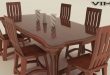 3D model Stylish Wooden Dining table set | CGTrad