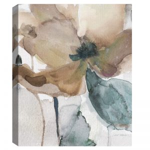 Charlton Home 'Watercolor Poppy I' Oil Painting Print on Wrapped .
