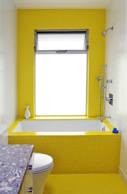 37 Sunny Yellow Bathroom Design Ideas | Желтые ванные комнаты .