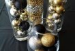 Elegant Black And Gold Decor Ideas #partydecorations #partydecor .