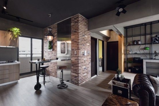 Superhero-Inspired Apartment With Industrial Touches | DigsDigs .