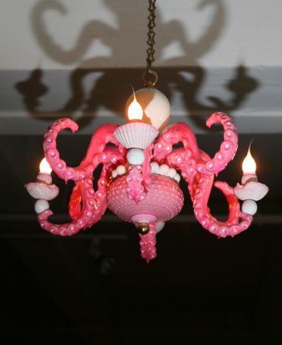 Octopus chandelier! How creative! | Chandelier decor, Chandelier .