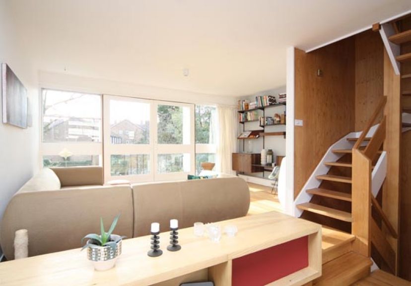 Open-plan living space, The Hamlet, Champion Hill, East Dulwich .