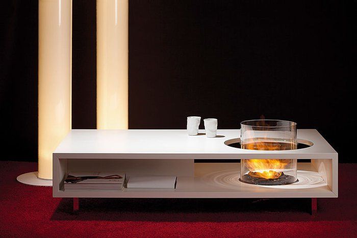 contemporary coffee table (with bio ethanol burner) COFFEE FIRE .