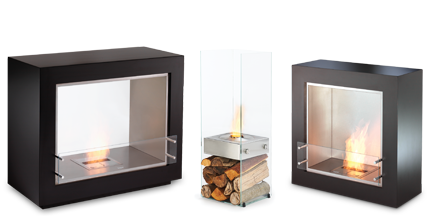 Bioethanol Fireplace Solutions, Unique Fireplaces from EcoSmart .