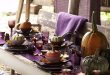 25 Thanksgiving Décor Ideas In Dramatic Purple - DigsDi