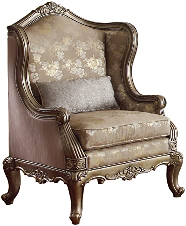 Amazon.com: Homelegance HO- Traditional Accent Chair w/Faux Silk .