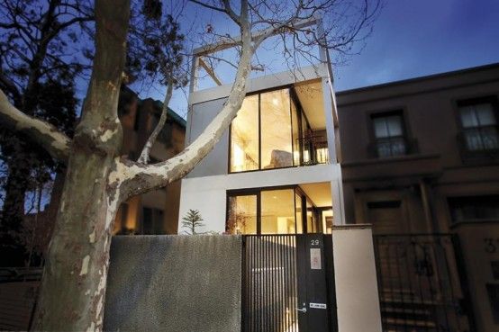 Thin and Modern Townhouse Design in Melbourne | Terras