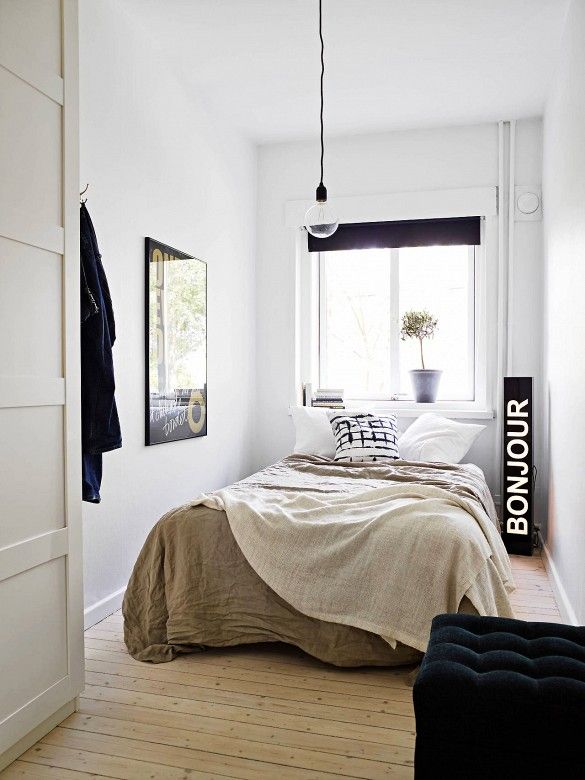 20 Tiny Bedrooms That Don't Skimp on Style | Tiny bedroom design .