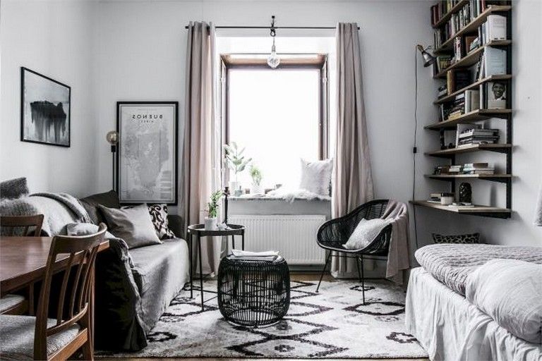 55+ Awesome Studio Apartment With Scandinavian Style Ideas On A .