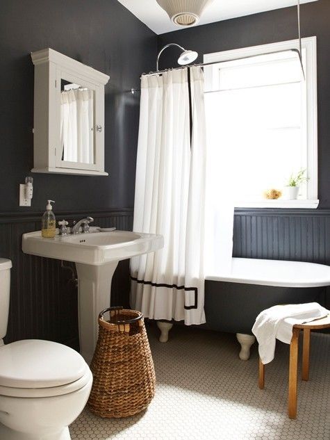 23 CreativeandInspiring Cool Traditional Black And White Bathrooms .