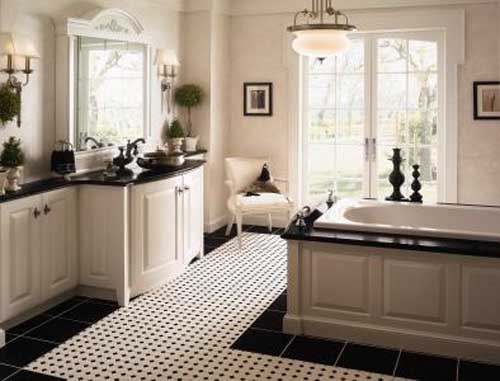 23 Creative&Inspiring Cool Traditional Black And White Bathrooms .