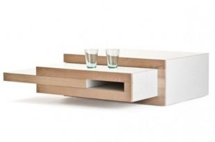 Transformable Minimalist Coffee Table That Grows If You Need .