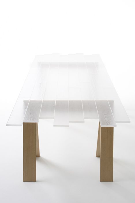 Transparent Table by Nendo | Acrylic furniture, Unique furniture .