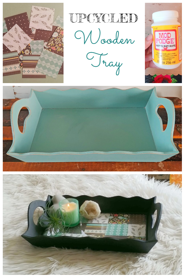 Upcycled Wooden Tray in 2020 | Wooden tray, Upcycle, Diy tr