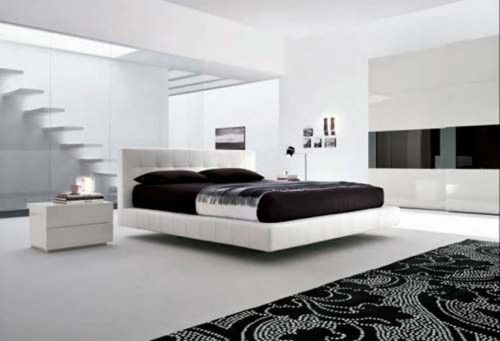 Black And White Ultra Minimalist Modern Master Bedroom Color .