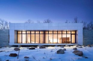 Ultra Minimalist White House With Picture Windows - DigsDi
