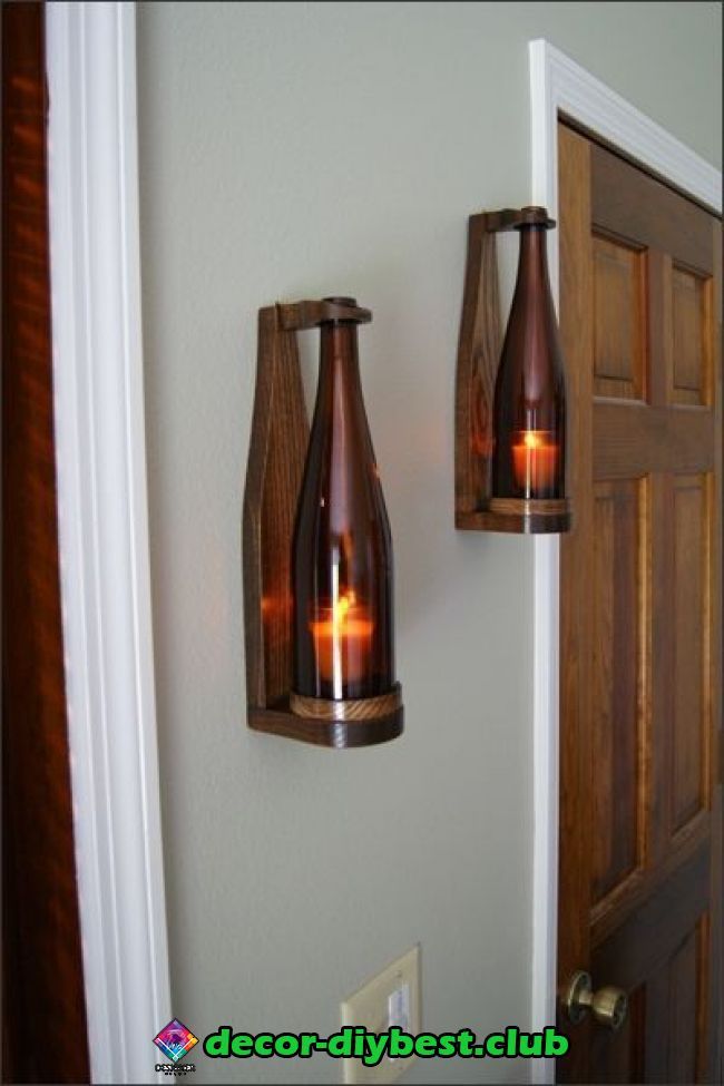 Items similar to Wooden Candlelight Sconce Set, Candlelight Decor .