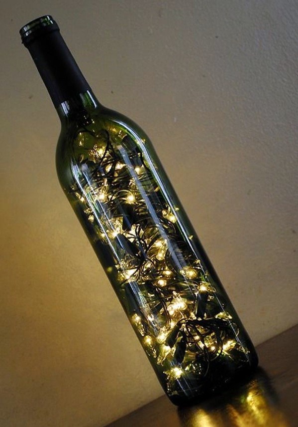 DIY Lamp from Wine Bottles – creative decorating ideas | Interior .