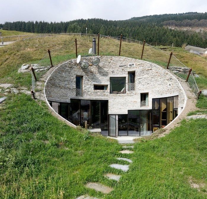 House Inside A Hill - Villa Vals | Underground homes, Unique .
